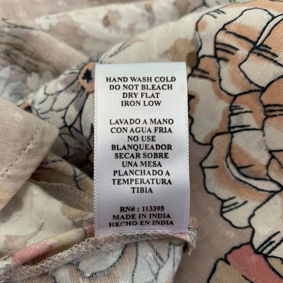 Wrap Shirt ~ Soft‎ Floral - Picture 6 of 6